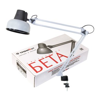  Светильник Трансвит Beta (Beta/Gr) настольный на струбцине E27 серый 60Вт 