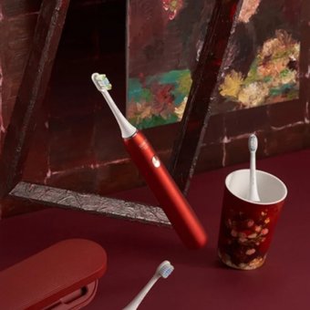  Зубная электрощетка Xiaomi X3U Soocas & Van Gogh Museum Design красный 