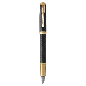  Ручка перьевая Parker IM Premium F323 (1931646) Black GT F перо сталь нерж подар.кор. 