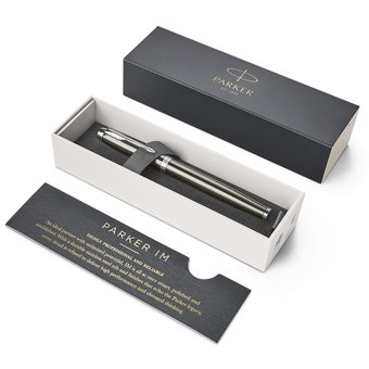  Ручка перьевая Parker IM Core F321 (1931650) Dark Espresso CT F перо сталь нерж подар.кор. 