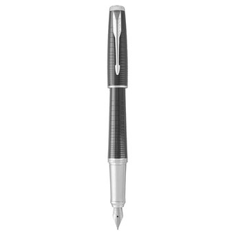  Ручка перьевая Parker Urban Premium F312 (1931613) Ebony Metal CT F перо сталь нерж подар.кор. 