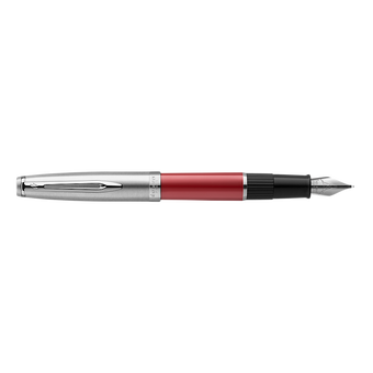  Ручка перьевая Waterman Embleme (2100404) Red CT F перо сталь нерж подар.кор. 