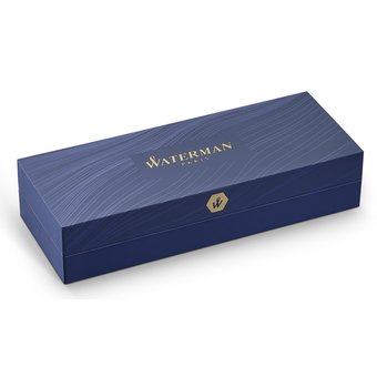  Ручка перьевая Waterman Embleme (2100375) Black CT F перо сталь нерж подар.кор. 