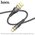  Дата-кабель HOCO U121 Gold standard Transparent Discovery Edition Type-C черный 