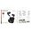  Наушники bluetooth BOROFONE FQ1 Plus Shine ANC+ENC Noise Reduction wireless черный 