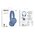  Наушники bluetooth BOROFONE BO37 Marvellous голубой 