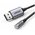  Переходник UGREEN CM477 (30757) USB 2.0 to 3.5mm Audio Adapter Aluminum Alloy 25cm Dark Gray 