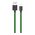  Дата-кабель PERO DC-04 8-pin Lightning, 2А, 1м Green-black 