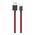  Дата-кабель PERO DC-04 Type-C, 3А, 2м Red-black Fast Charge 