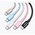  Кабель UGREEN L501 (35441) 60W USB-C to USB-C PD Fast Charging Braided Cable 3A Max 1m Pink 