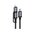  Кабель ACEFAST AF-C20-01-BK USB-C To USB-C/Lightning Aluminum Alloy Connectors Charging Data Cable Black 