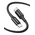  Кабель UGREEN L501 (35254) 60W USB-C to USB-C PD Fast Charging Braided Cable 3A Max 1m Black 