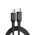  Кабель UGREEN L501 (35254) 60W USB-C to USB-C PD Fast Charging Braided Cable 3A Max 1m Black 