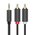  Кабель UGREEN AV102 10772 3.5mm Male to 2RCA Male Audio Cable 1m Gray 