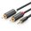  Кабель UGREEN AV102 10772 3.5mm Male to 2RCA Male Audio Cable 1m Gray 