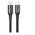  Кабель UGREEN L502 (35203) USB-C to USB-C PD Fast Charging Braided Cable 5A Max 0.5m Black 