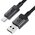  Кабель ACEFAST AF-C12-04-BK USB-A To USB-C Transparent Shell Stainless Steel Charging Data Cable Black 