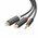  Кабель UGREEN AV109 10547 3.5mm Male to 2RCA Female Cable 25cm Gray 