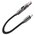  Кабель ACEFAST AF-C13-05-BK USB-A/USB-C To USB-C Short Zinc Alloy Connectors Charging Data Cable 0,2m Black 