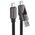  Кабель ACEFAST AF-C13-05-BK USB-A/USB-C To USB-C Short Zinc Alloy Connectors Charging Data Cable 0,2m Black 