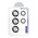  BlueO стекло для Galaxy S25 Ultra, Camera lens Armor metal 5 шт. Silver 