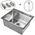  Кухонная мойка Wisent WS35044 Satin с коландером, дозатором и сифоном 