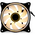  Кулер HSPD FN027R (FN027R-120BK-ARGB) Black (120x120x25mm, 4-pin PWM, ARGB, 48.6CFM, 30.1dBA, 1500RPM 