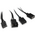  Кулер HSPD FN027R (FN027R-120BK-ARGB) Black (120x120x25mm, 4-pin PWM, ARGB, 48.6CFM, 30.1dBA, 1500RPM 