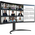  Монитор LG UltraWide 34WR55QK-B черный 