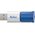  USB-флешка Netac U182 Blue (NT03U182N-256G-32BL), 256Gb USB3.2, сдвижной корпус, пластиковая бело-синяя 