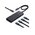  Хаб UGREEN CM806 (55334) 5-in-1 USB-C 10Gbps To 4xUSB-C 3.2 Hub With PD Black 
