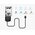  Конвертер UGREEN CR108 (20611) USB to SATA Hard Drive Converter Cable EU Black 