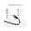  Кабель сетевой UGREEN NW106 (11266) Cat 7 U/FTP Lan Cable Flat Design 15m Black 