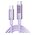  Кабель UGREEN L509 (65092) UNO Type C 2.0 Male To Type C 2.0 Male 5A Data Cable 1m Pink 
