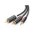  Аудиокабель UGREEN AV102 (10512) 3.5mm Male to 2 RCA Male Audio Cable 3m Gray 
