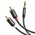  Аудиокабель UGREEN AV116 (10591) 3.5mm Male to 2RCA Male Cable 5m Black 