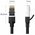  Кабель сетевой плоский UGREEN NW101 (50183) Cat 6 U/UTP Pure Copper Ethernet Flat Cable, 0,5м черный 