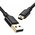  Кабель UGREEN US132 (10355) USB 2.0 A Male to Mini 5 Pin Male Cable, 1м черный 