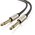  Кабель UGREEN AV128 (10636) 6.5mm Male to Male Stereo Auxiliary Aux Audio Cable 1m Gray 