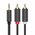  Аудиокабель UGREEN AV102 (10511) 3.5mm Male to 2RCA Male Audio Cable 1,5m Gray 