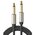  Кабель UGREEN AV128 (10636) 6.5mm Male to Male Stereo Auxiliary Aux Audio Cable 1m Gray 