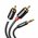  Аудиокабель UGREEN AV116 (10591) 3.5mm Male to 2RCA Male Cable 5m Black 