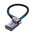  Кабель UGREEN HD182 (65593) Micro HDMI to HDMI 8K Cable Male to Female 0.2m Black 