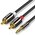  Аудиокабель UGREEN AV116 (10583) 3.5mm Male to 2RCA Male Cable 1.5m Black 