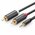  Аудиокабель UGREEN AV102 (10511) 3.5mm Male to 2RCA Male Audio Cable 1,5m Gray 
