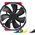  Кулер Noctua NF-A15 HS-PWM chromax.black.swap (140x150x25mm, 4-pin PWM, 82.5CFM, 24.6dBA, 1500RPM, Black) 