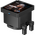  СВО PcCooler DT360 ARGB Display BK (300W, 360mm, LED temp., Black, Fans 3x120mm, 83.83CFM, 3000RPM/ Pump height) 