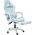 Кресло игровое Calviano 1584 ткань голубой 