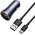  АЗУ Baseus TZCCJD-0G Golden Contactor Pro Dual Quick Charger Car Charger U+C 40W（With Baseus Simple wiring USB For Type-C 5A 1.0m）Dark Gray 