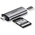  Кардридер UGreen CM184 (50704) USB-C TF + SD Card Reader серый 